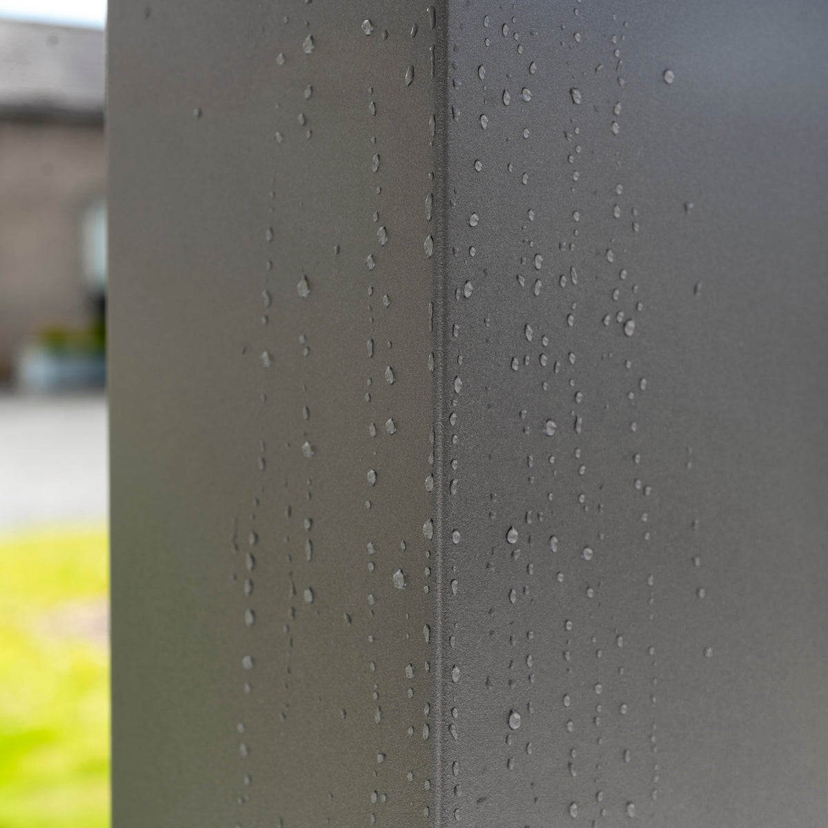 PergoSTET Deluxe Frame Only 3m x 9m Rectangular Pergola with Motorised LED Louvres in Grey