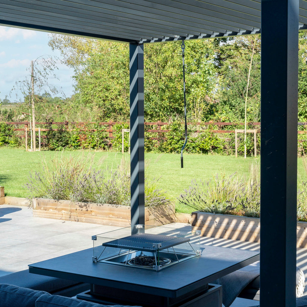 PergoSTET Lite Neo 3m x 6m Metal Rectangular Pergola in Grey