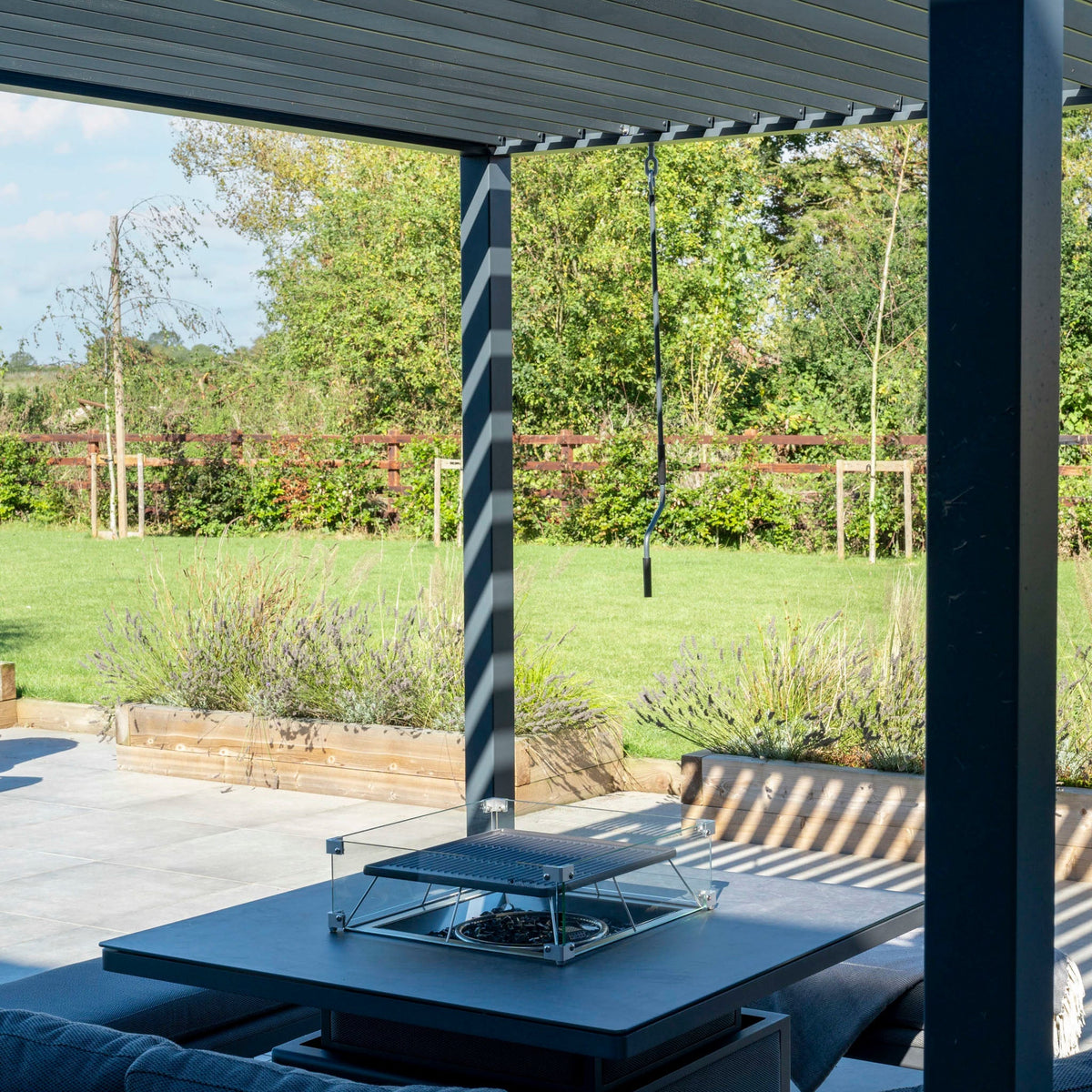 PergoSTET Lite Neo 3m x 6m Metal Rectangular Pergola in Grey