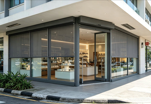 LS-120-140 on a commercial shopfront
