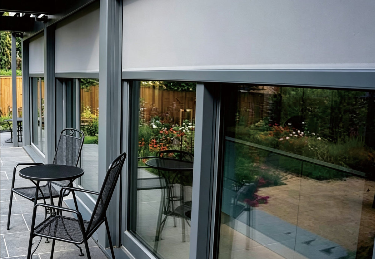 LS-120 on an outdoor dining area
