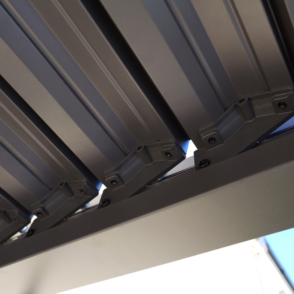 PergoSTET Lite 2.4m x 3m Metal Rectangular Pergola in Grey